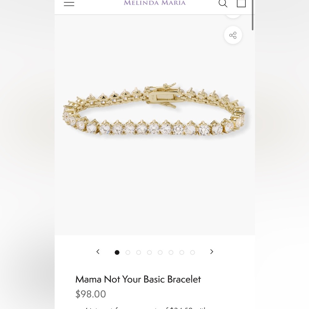 Melinda Maria Mama Not Your Basic Bracelet - Gold